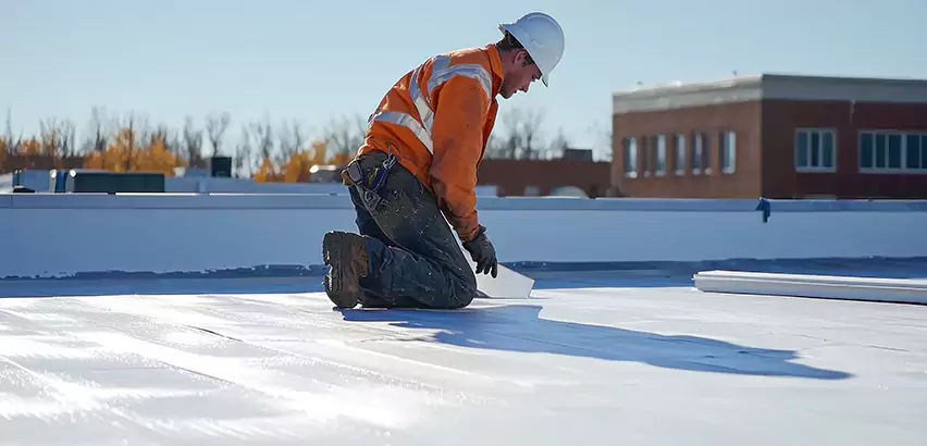 Flat Roof Drain Installation in Windermere